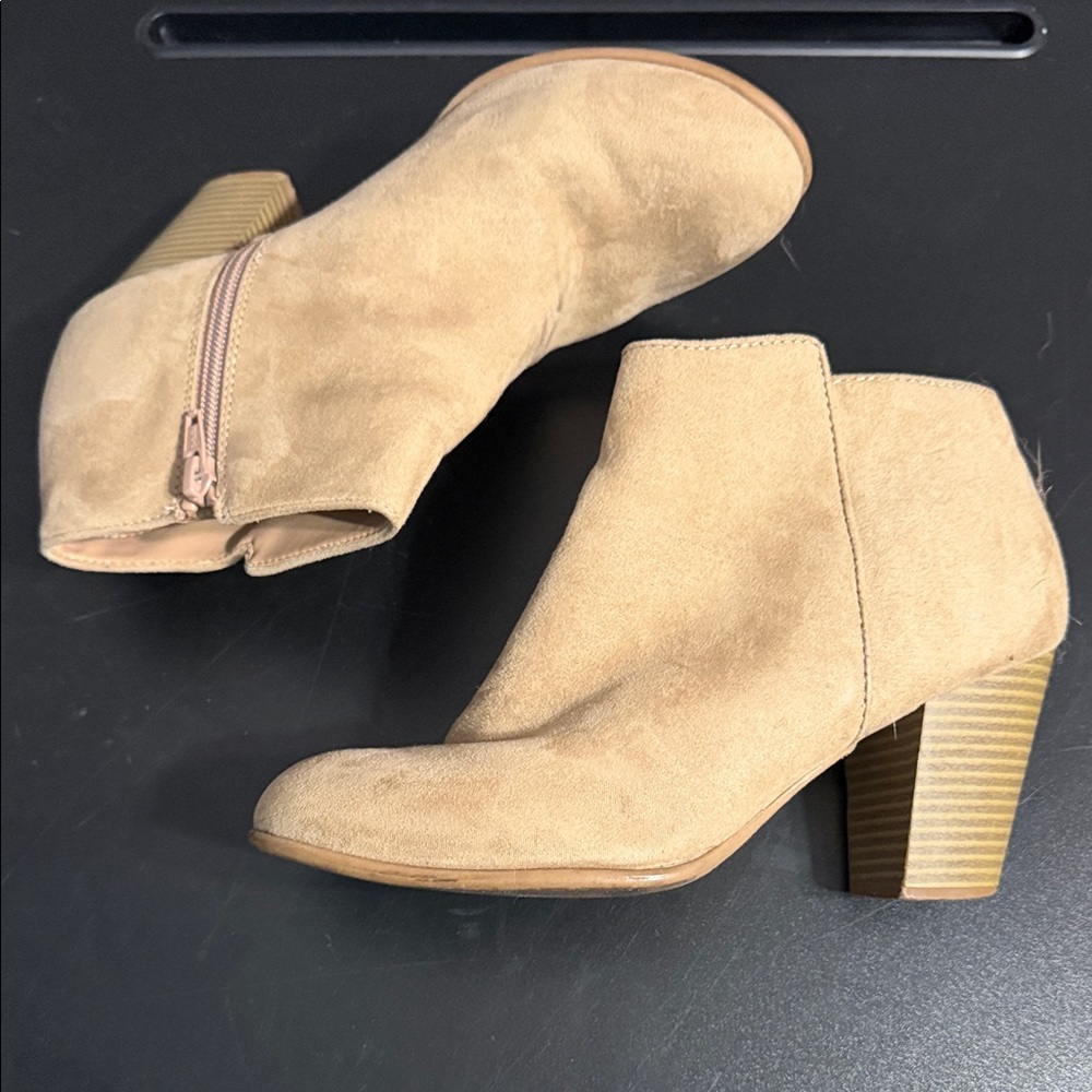 Old Navy Tan Ankle Booties